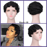 Vintage Short Finger Wave Wig