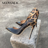 Leopard Patent Leather Pumps