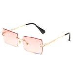 Fashion Rectangle Rimless Shades