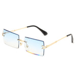 Fashion Rectangle Rimless Shades