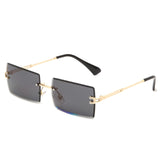 Fashion Rectangle Rimless Shades