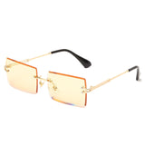 Fashion Rectangle Rimless Shades