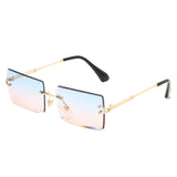 Fashion Rectangle Rimless Shades