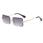 Fashion Rectangle Rimless Shades