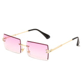 Fashion Rectangle Rimless Shades