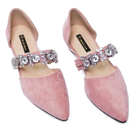 Crystal Elegant Flats