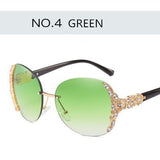 Luxury Inlaid Rhinestone Sunglasses