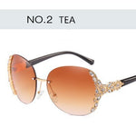 Luxury Inlaid Rhinestone Sunglasses