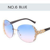 Luxury Inlaid Rhinestone Sunglasses