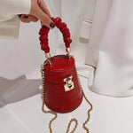 Crocodile Shoulder Chain Handbag