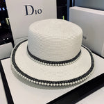 Pearl Straw Sun Hat