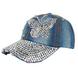 Butterfly Rhinestone Baseball Cap