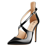 Cross Strap Stilettos Heels