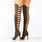 Hollow Back Over the Knee Boots