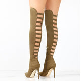 Hollow Back Over the Knee Boots