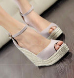 Bohemian Open Toe Wedges