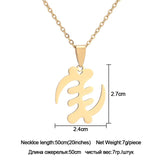 Stainless Steel Ethic Symbol Necklaces