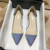 Transparent Slip On Flat Shoes