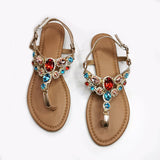 Multi-Color Rhinestone Sandals