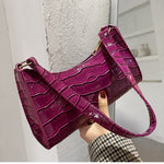 Underarm Bag Crocodile Pattern