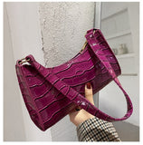 Underarm Bag Crocodile Pattern