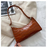 Underarm Bag Crocodile Pattern