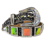 Crystal Studded Western Belt