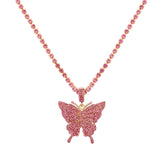 Statement Butterfly Crystal Necklace