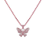 Statement Butterfly Crystal Necklace