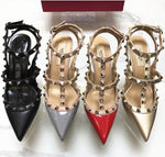 Real V Rivets Luxury Heels