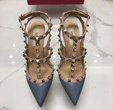 Real V Rivets Luxury Heels