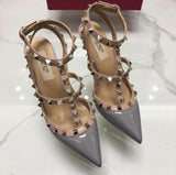 Real V Rivets Luxury Heels