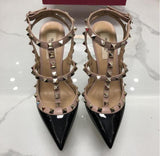 Real V Rivets Luxury Heels