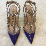 Real V Rivets Luxury Heels