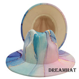 Fashion Tie-Dye Wide Brim