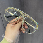 Crystal Frame Sun Glasses