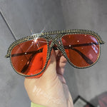 Crystal Frame Sun Glasses