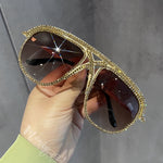 Crystal Frame Sun Glasses