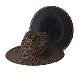 Fashion Print Two-Tone Hats