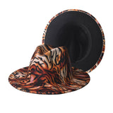 Fashion Print Two-Tone Hats