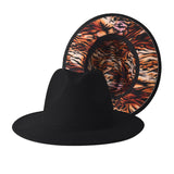 Fashion Print Two-Tone Hats