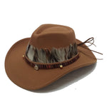 Unisex Cowboy Felt Brim Hat