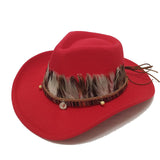 Unisex Cowboy Felt Brim Hat