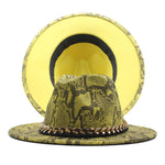 Gold Chain Felt Fedora