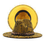 Gold Chain Felt Fedora