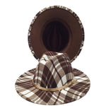 Unisex Plaid Fedoras