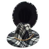 Unisex Plaid Fedoras