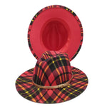 Unisex Plaid Fedoras