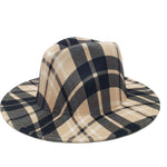 Unisex Plaid Fedoras