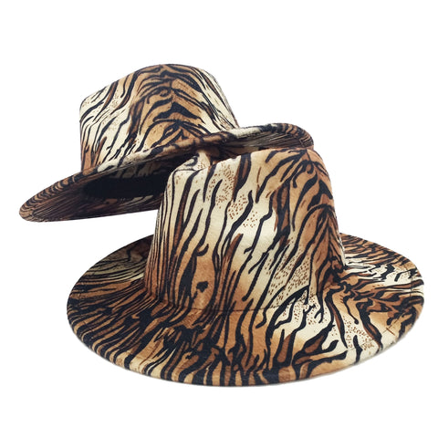 Tiger Pattern Fedora